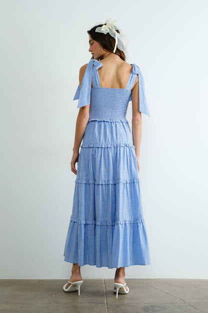 Milano Striped Midi Dress