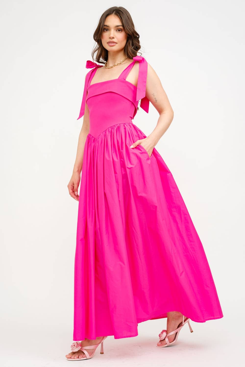 Karina Fuchsia Dress