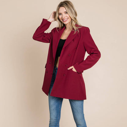 Cranberry Blazer- FINAL SALE