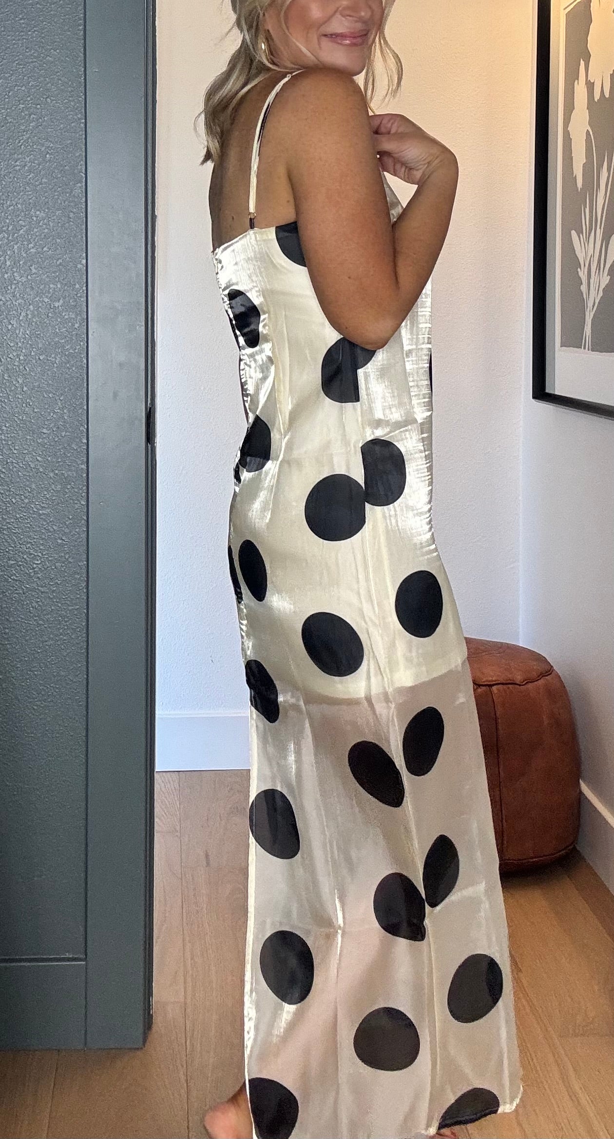 Dotted & Dashing Polka Dot Maxi Dress-FINAL SALE