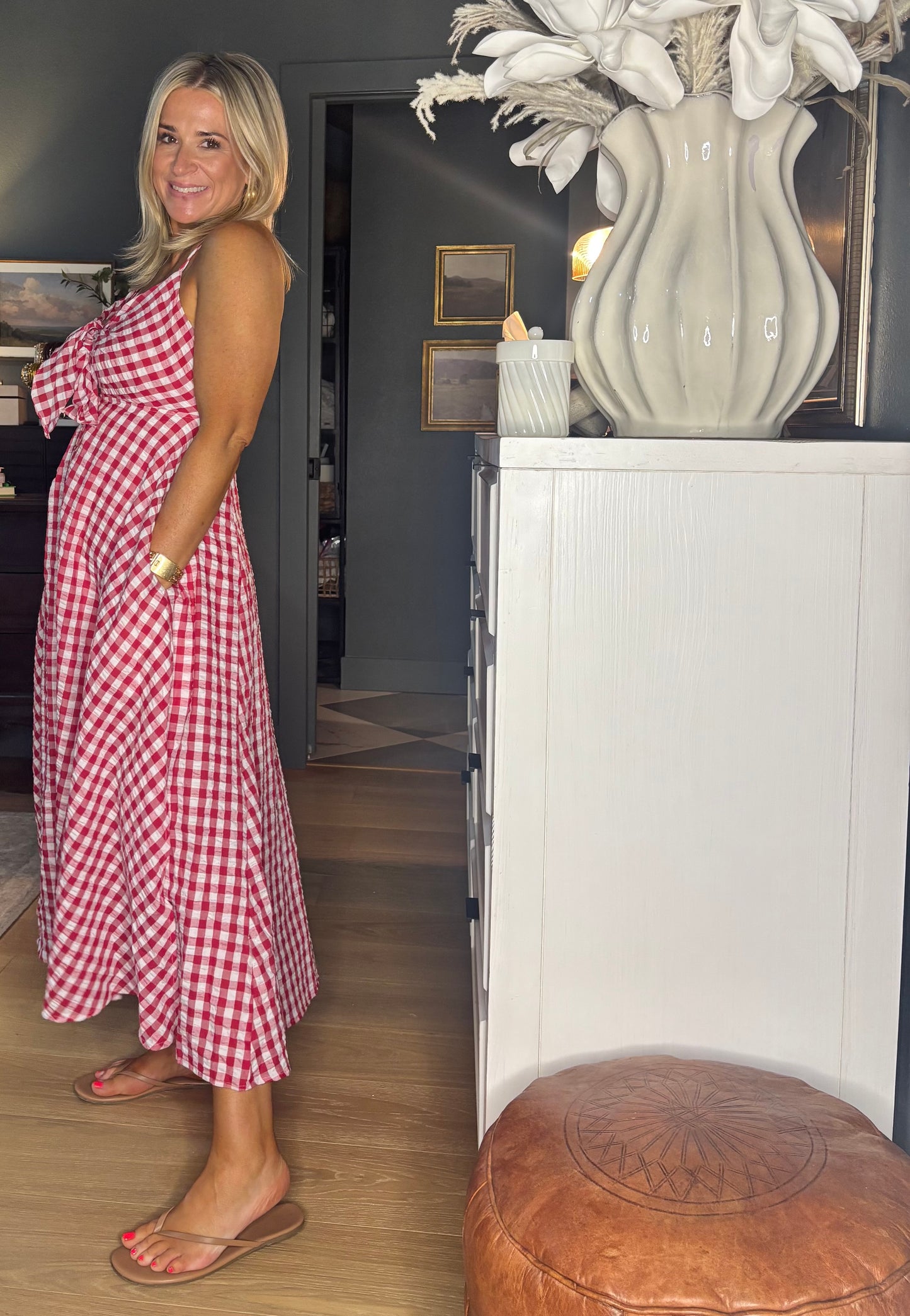 Dolly Gingham Midi