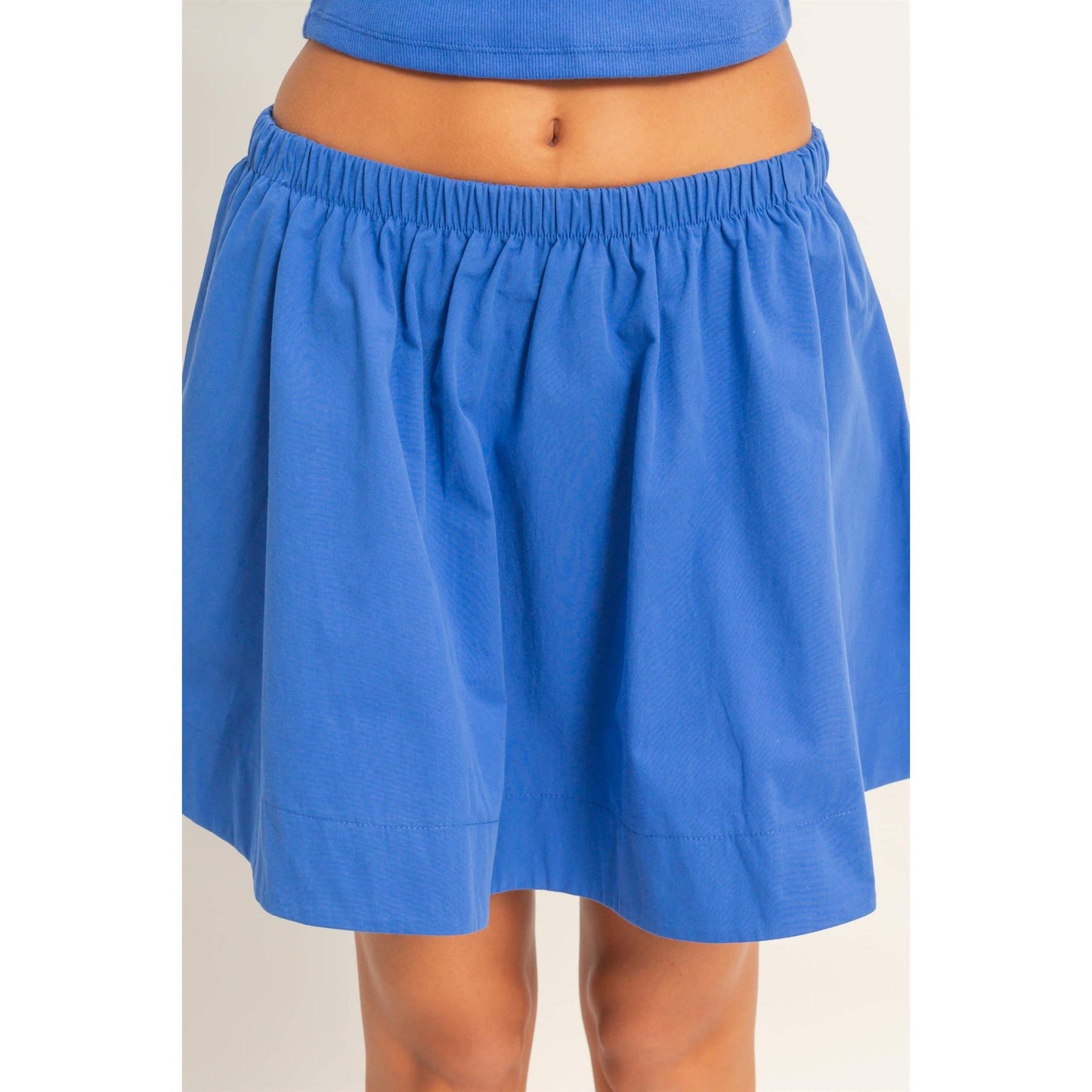 Sleeveless Ribbed Top And Skirt Set- FINAL SALE