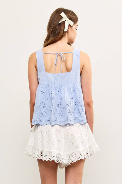 Eyelet Lace Top- FINAL SALE