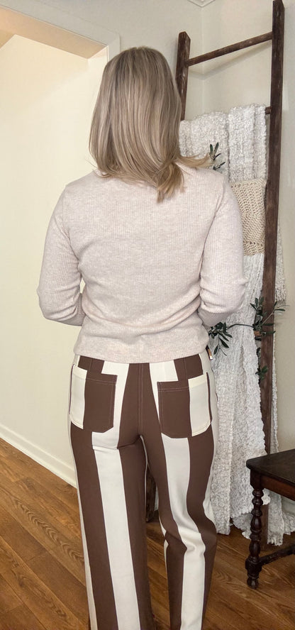 Iris Cropped Wide-Leg Pants- FINAL SALE
