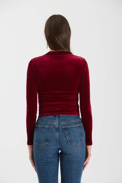 Courtney Velvet Top-FINAL SALE