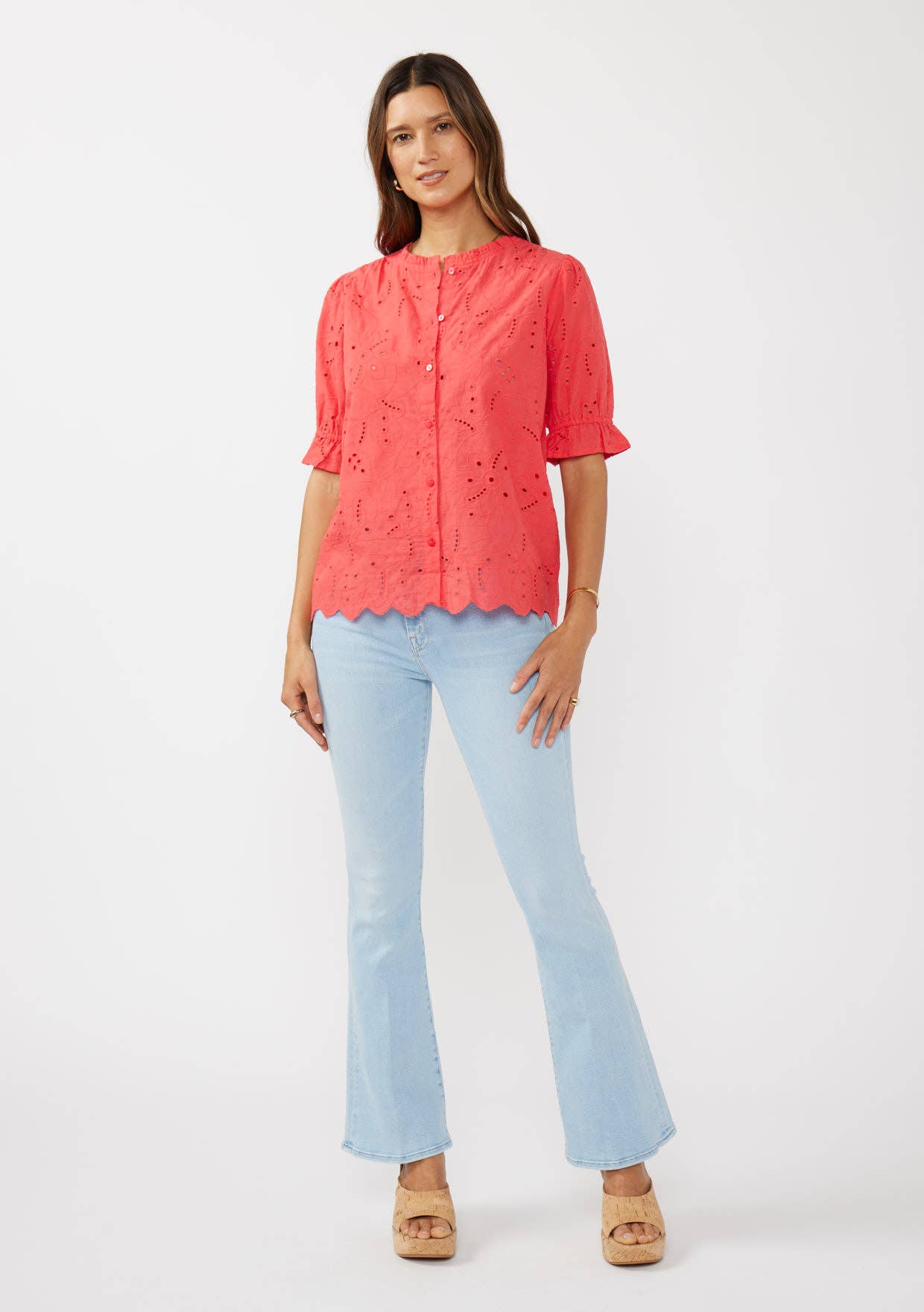 Annie Eyelet Top