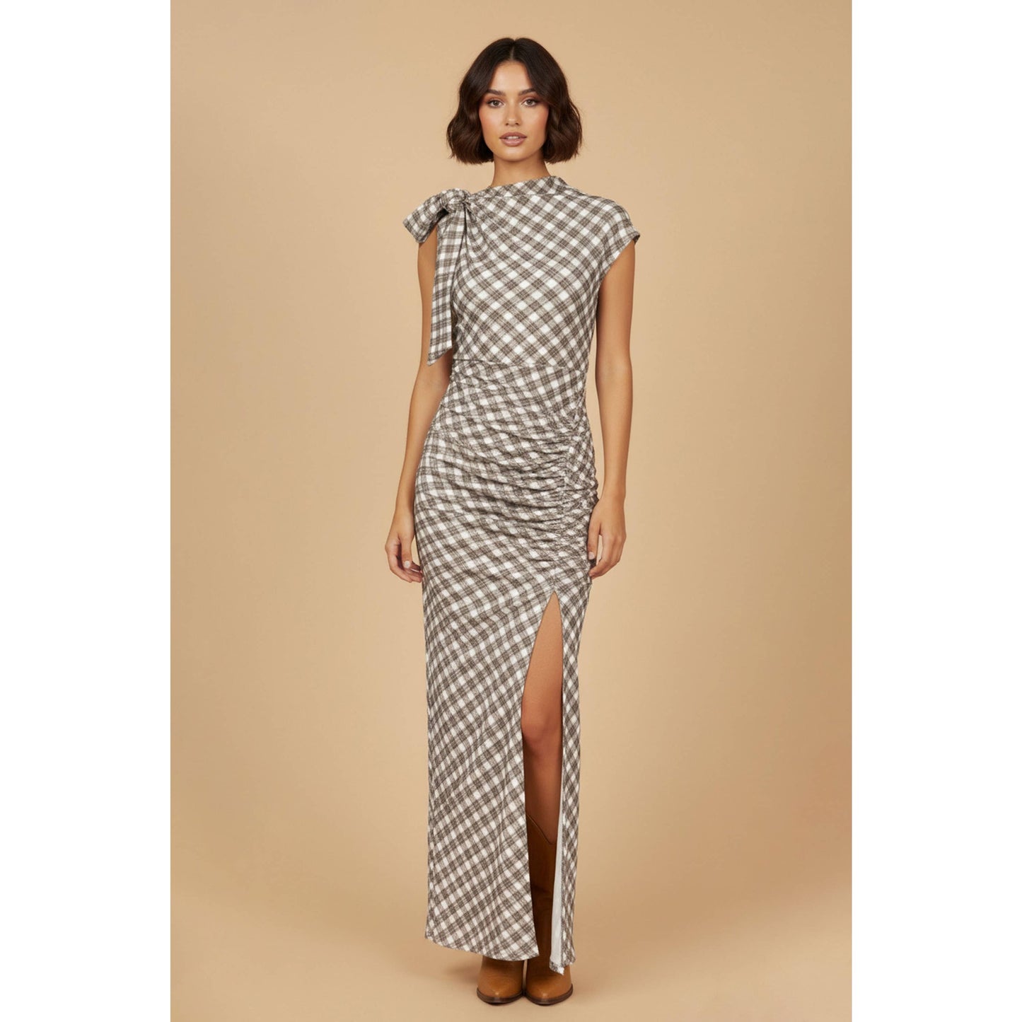 Spring Plaid Maxi Dress- FINAL SALE