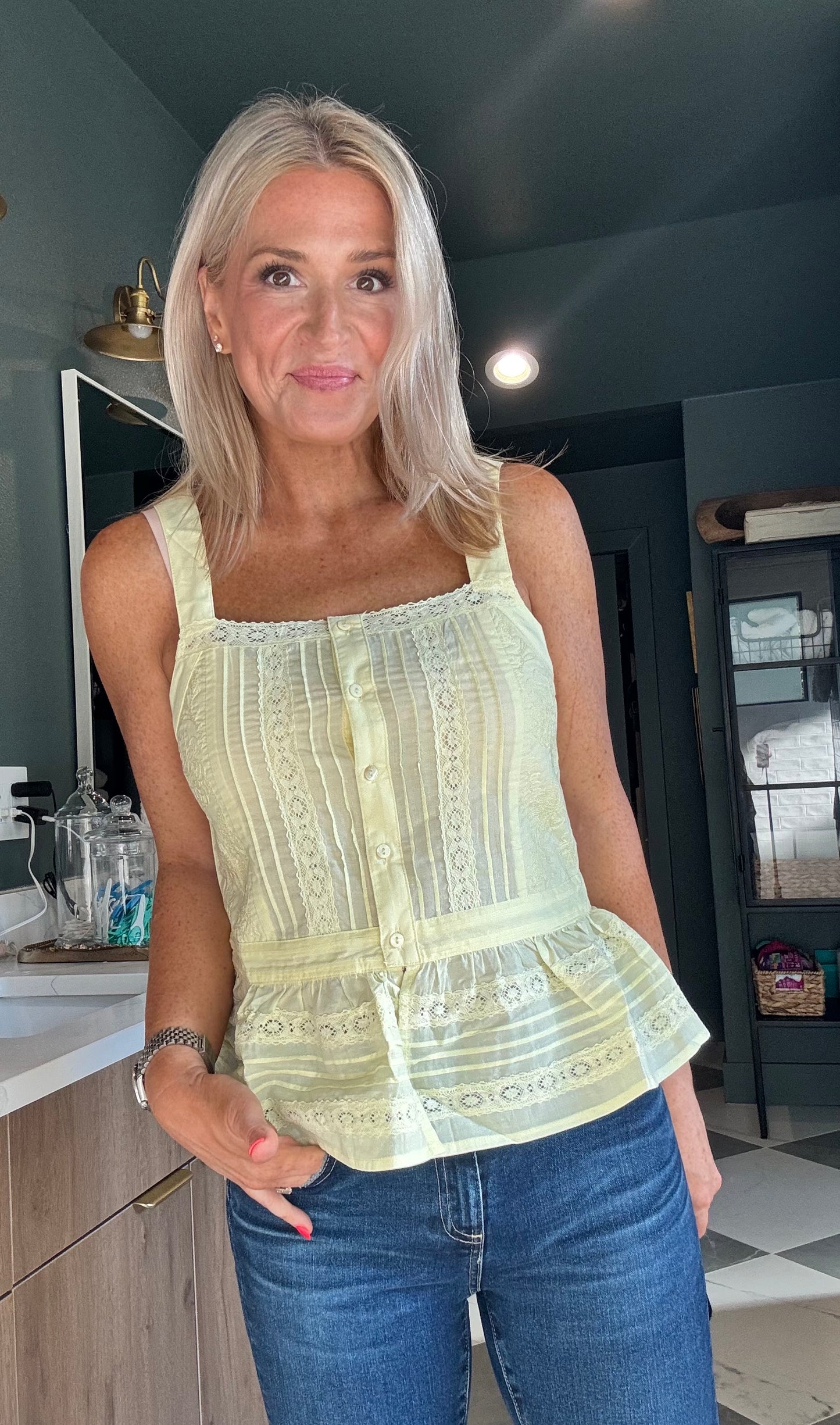 Lemon & Lace Peplum Top