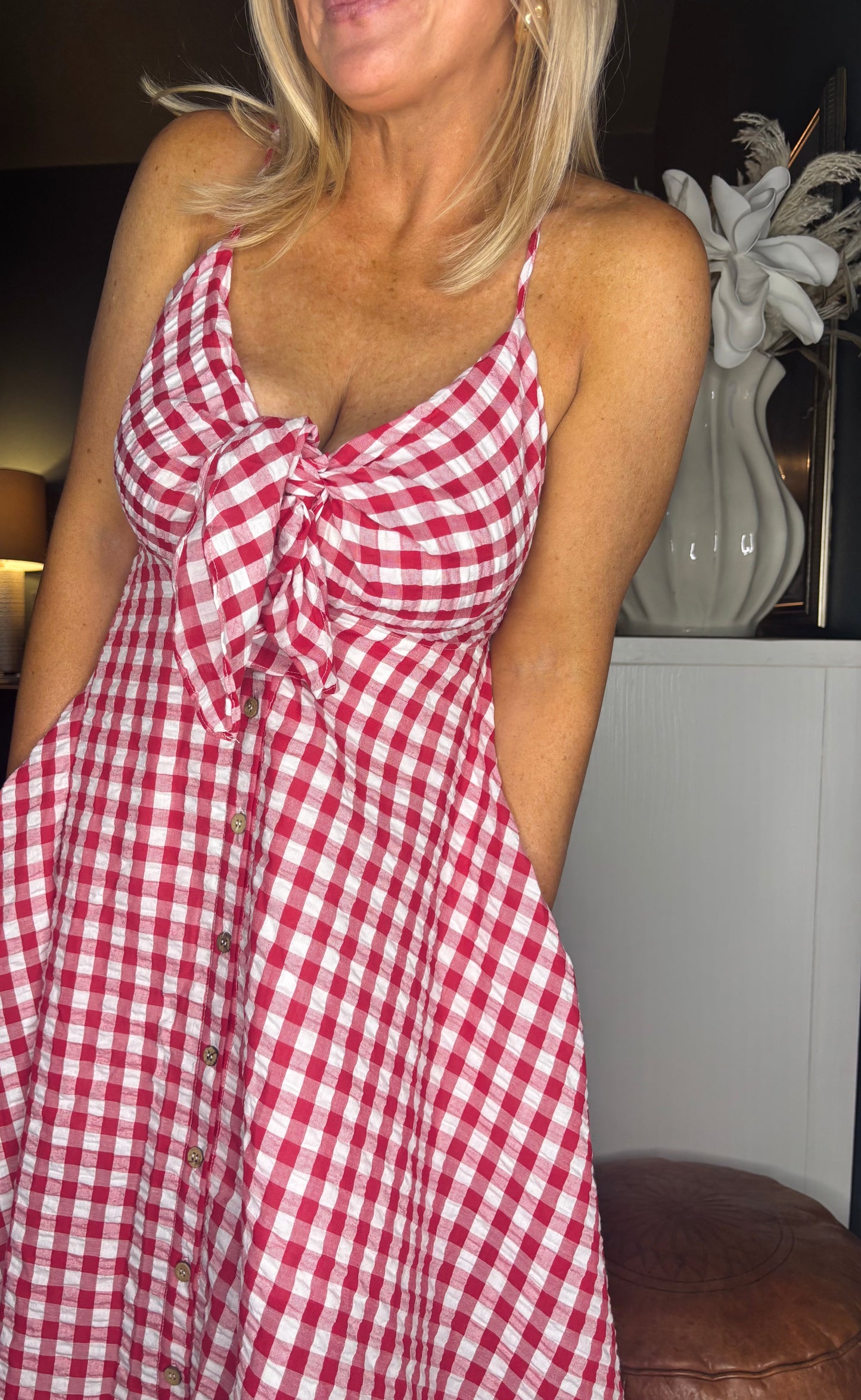 Dolly Gingham Midi