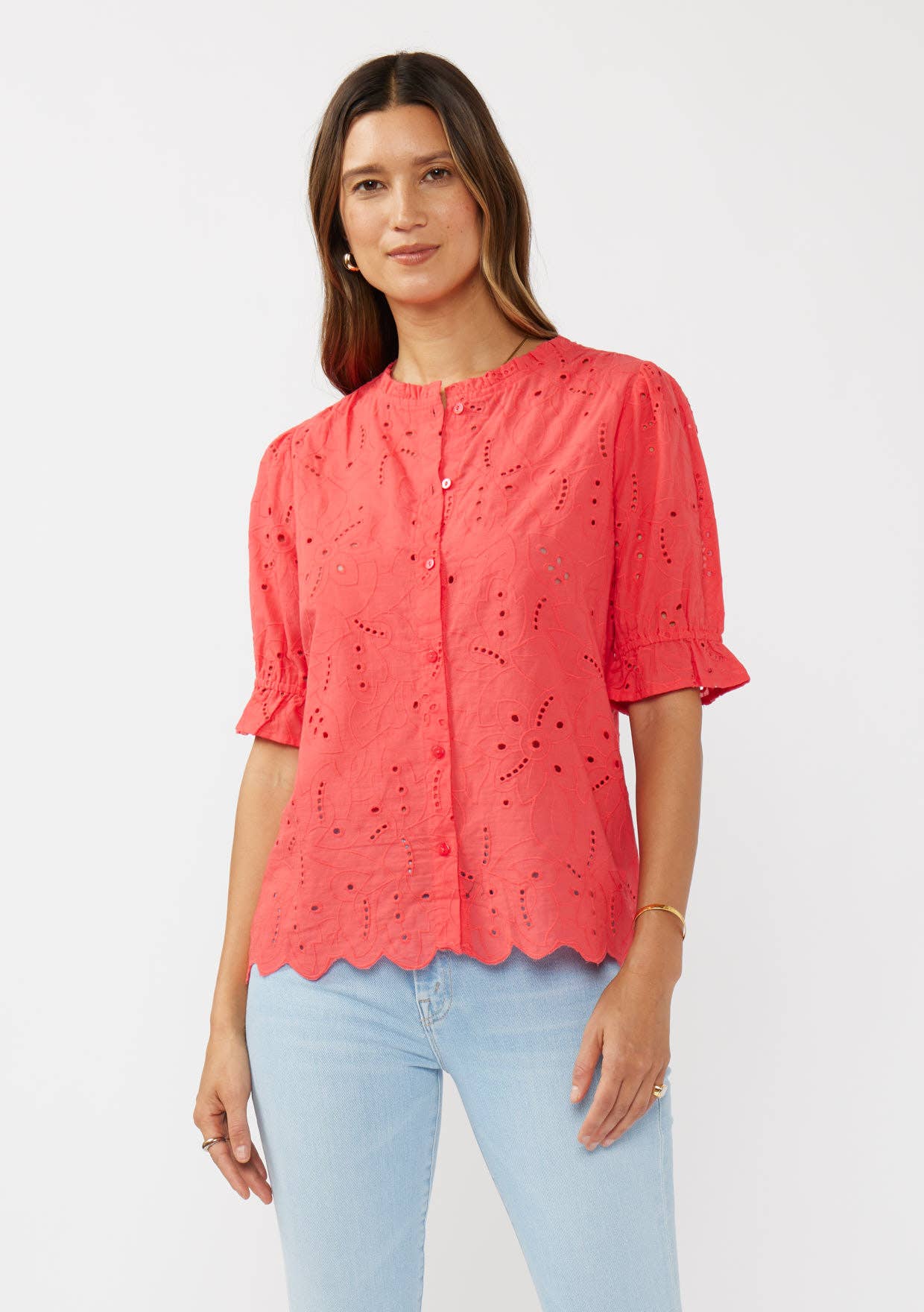 Annie Eyelet Top