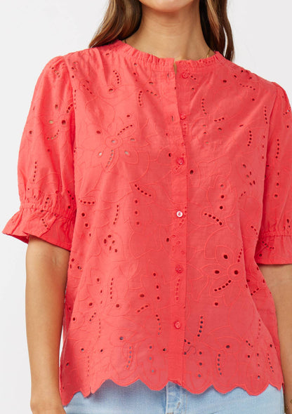 Annie Eyelet Top