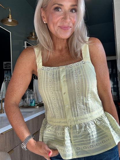 Lemon & Lace Peplum Top