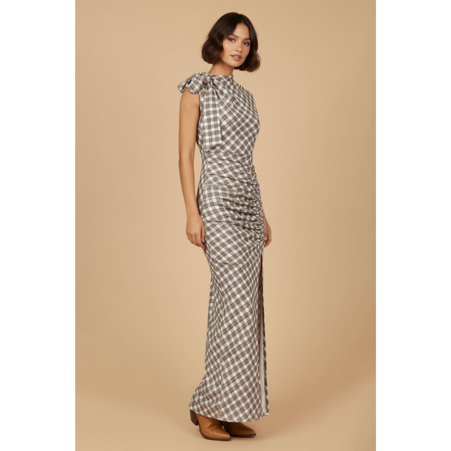 Spring Plaid Maxi Dress- FINAL SALE