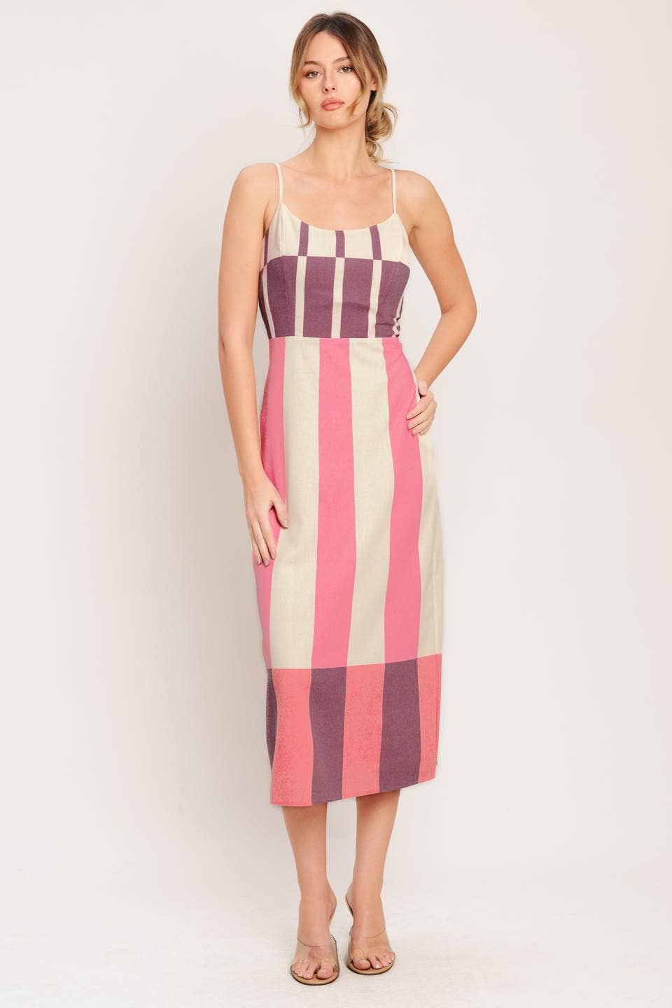 Elodie Striped Midi Dress- FINAL SALE