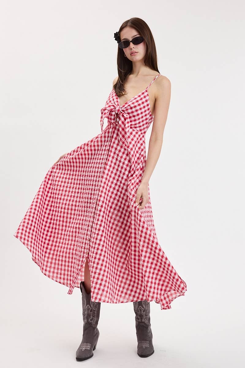 Dolly Gingham Midi