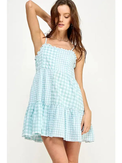 Ruffles and Gingham Dress - FINAL SALE