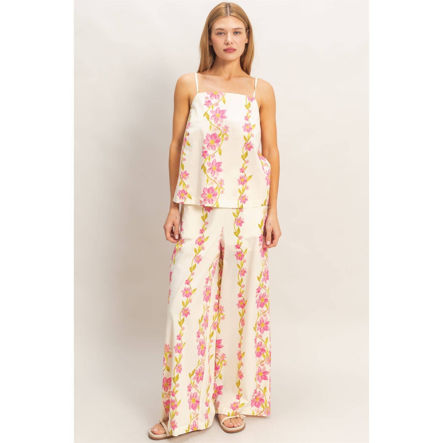 Sunlit Blossom Pant Set- FINAL SALE