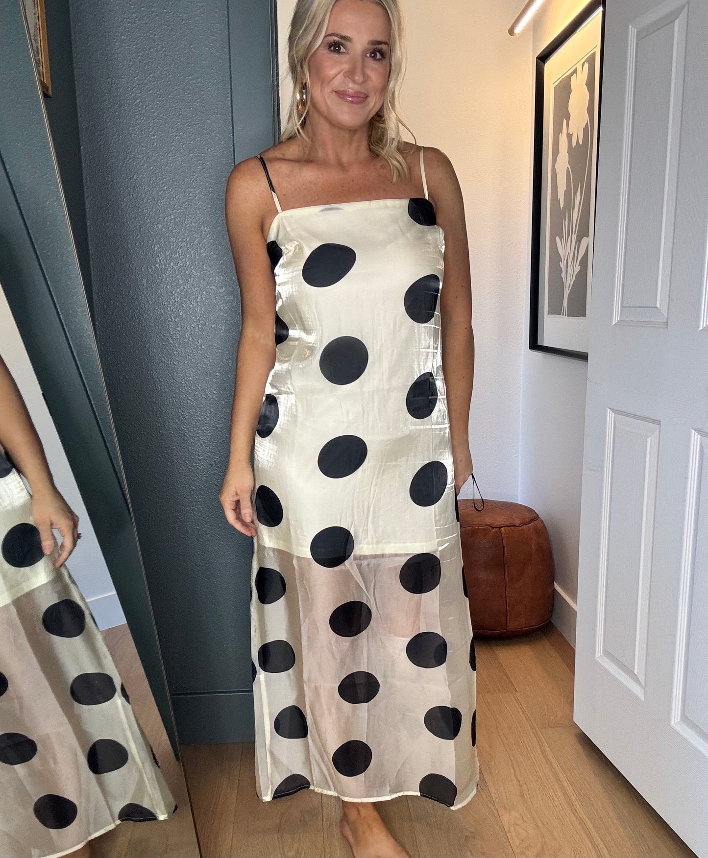 Dotted & Dashing Polka Dot Maxi Dress-FINAL SALE