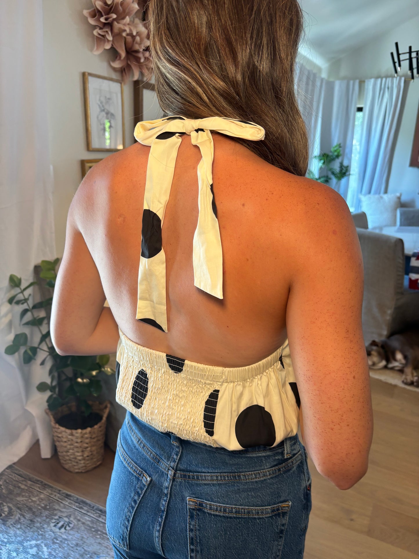 Monroe Polka Dot Halter Top