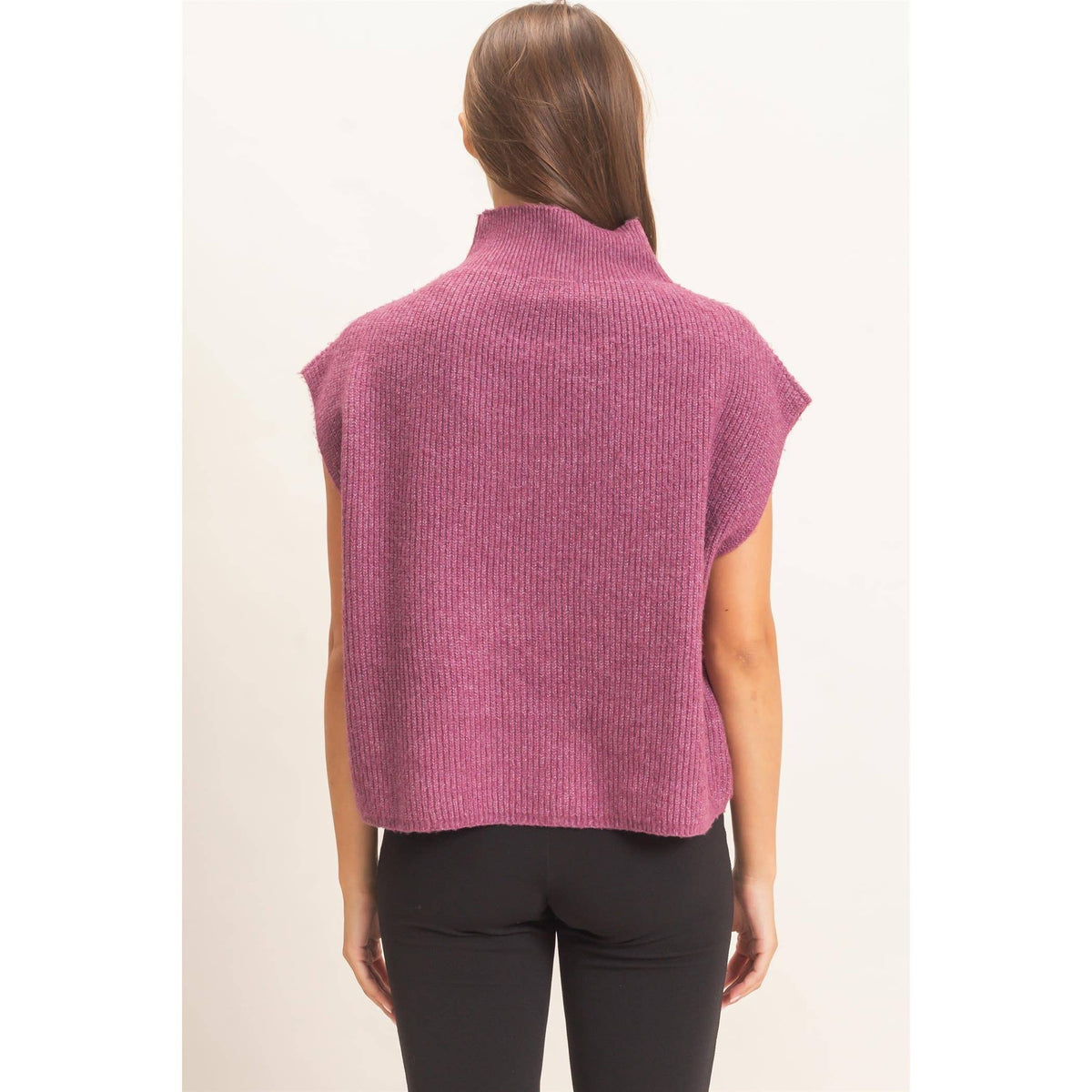 Heather High Neck Sweater
