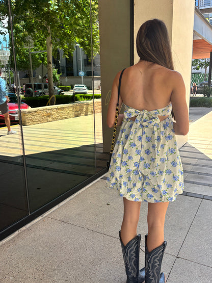 Floral Bubble Mini Dress- FINAL SALE