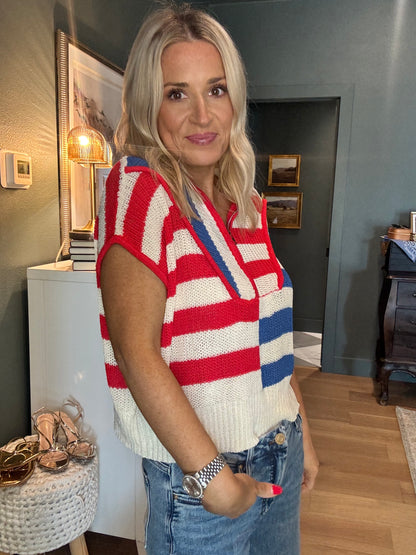 Americana Half Zip-FINAL SALE