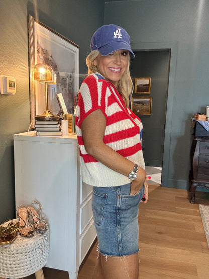 Americana Half Zip-FINAL SALE