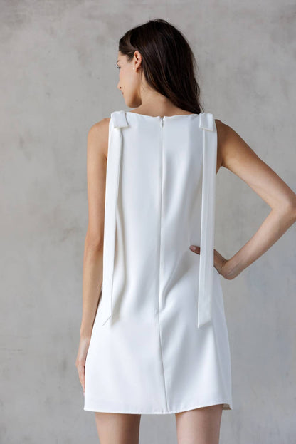 Ivory and Bows Dress- FINAL Sale