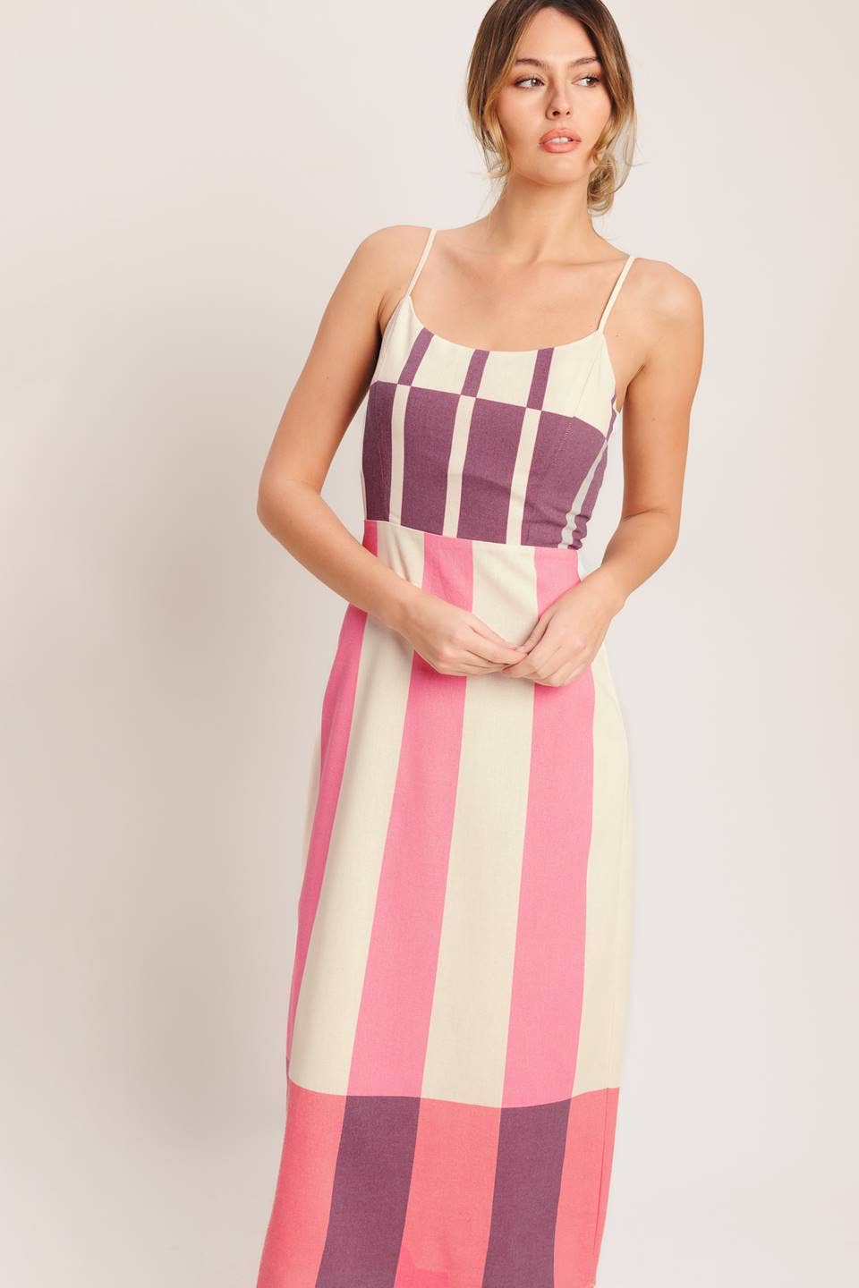 Elodie Striped Midi Dress- FINAL SALE