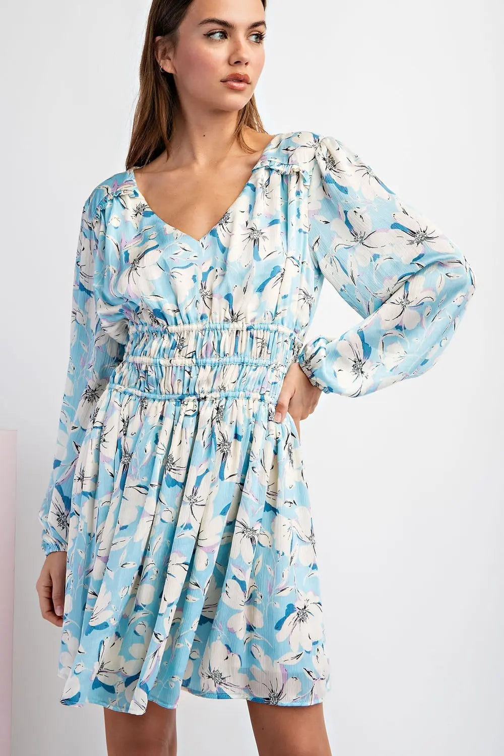 Iris Floral Mini Dress- FINAL SALE
