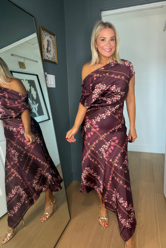 Bold in Burguy Maxi Dress