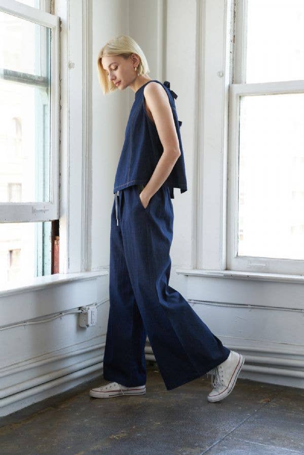 Luna Denim Top- FINAL SALE