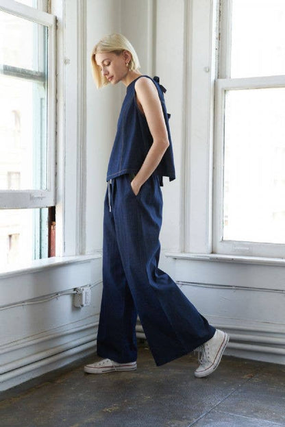 Luna Denim Top- FINAL SALE