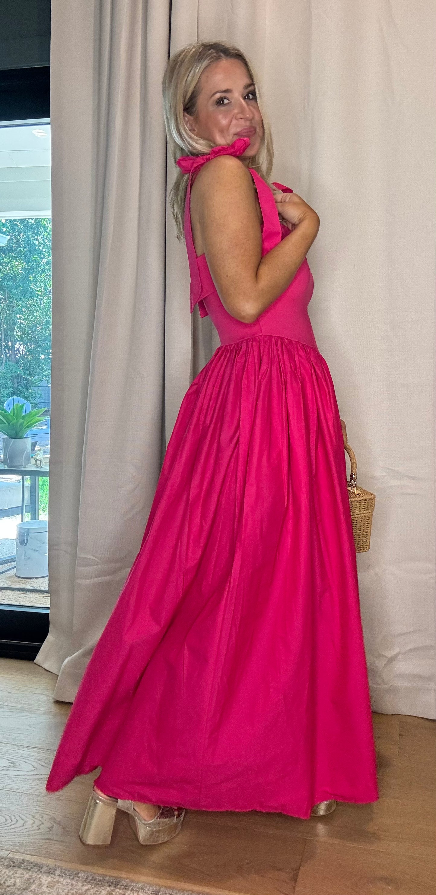 Karina Fuchsia Dress