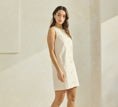 Wavy Trim Dress- FINAL SALE