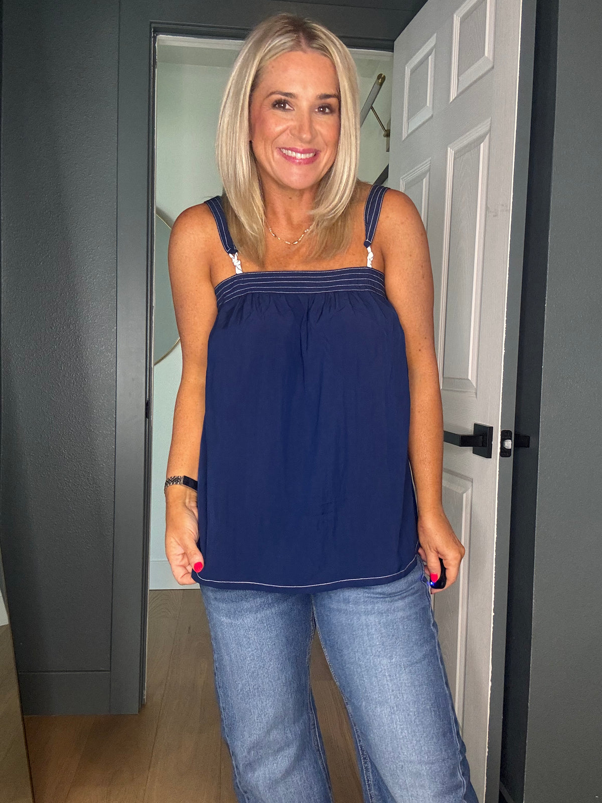 Nautical and Knots Top-FINAL SALE
