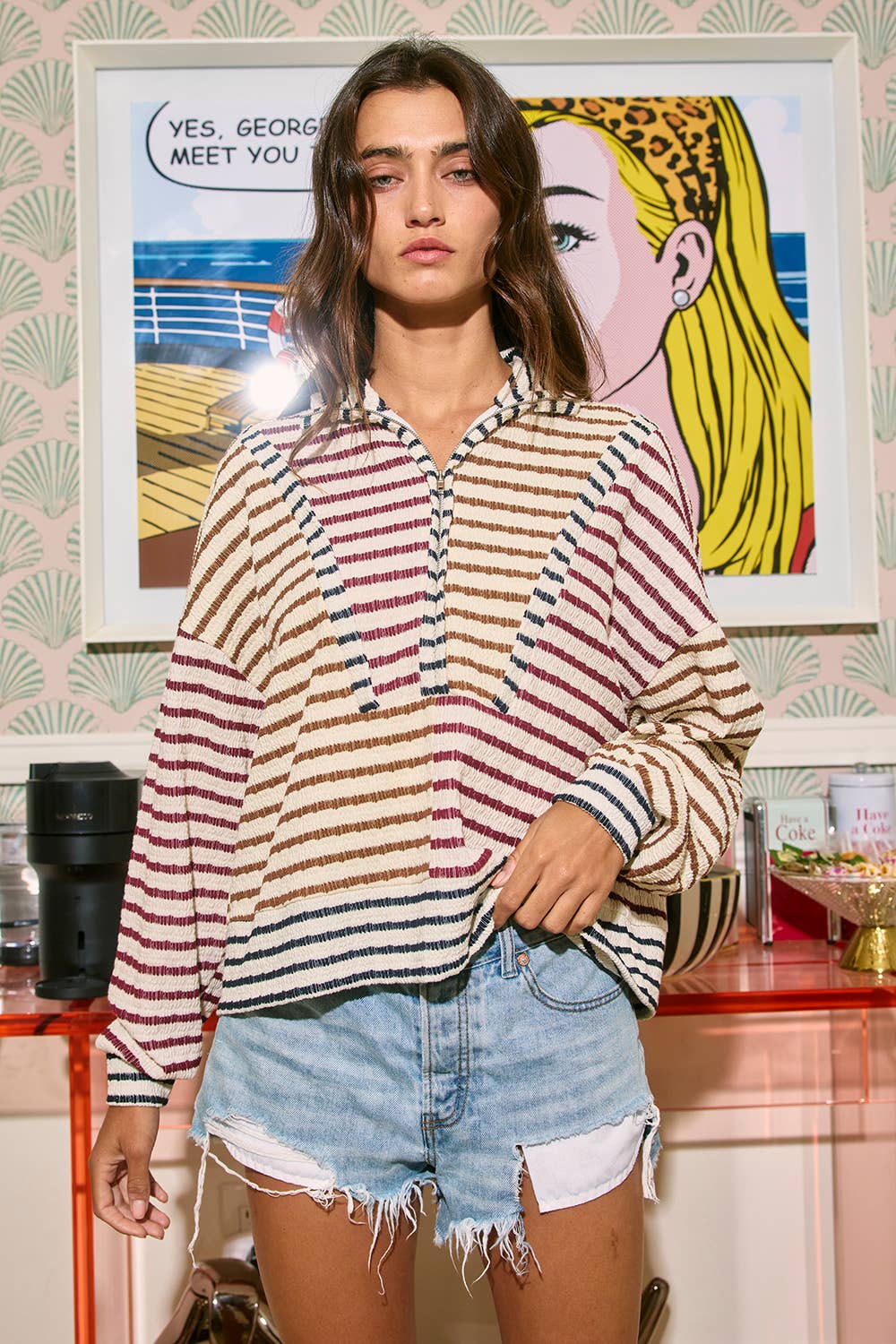 Warm & Easy Stripe Top- FINAL SALE