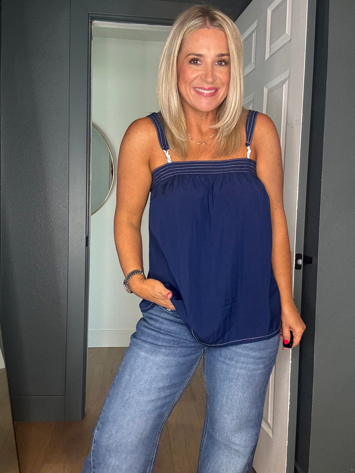 Nautical and Knots Top-FINAL SALE