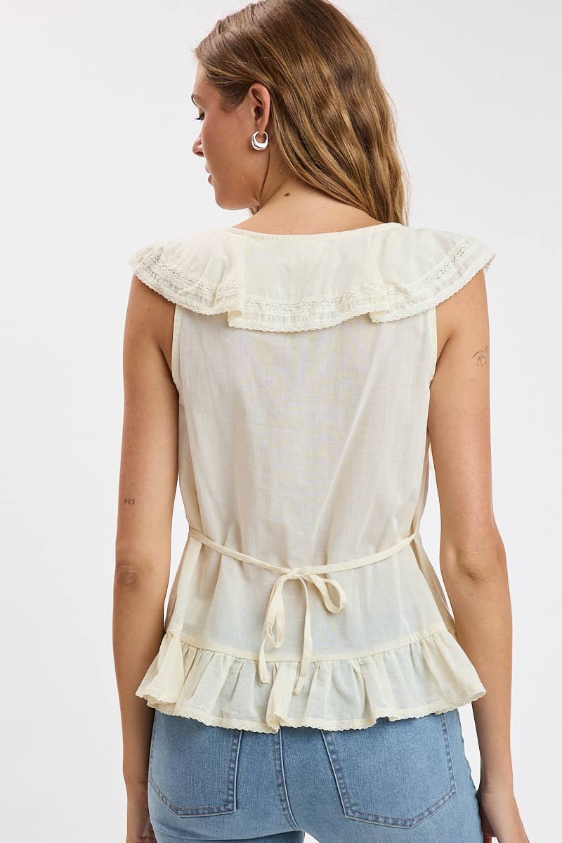 Cascading Ruffle Top
