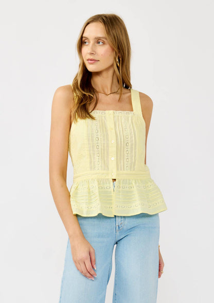 Lemon & Lace Peplum Top