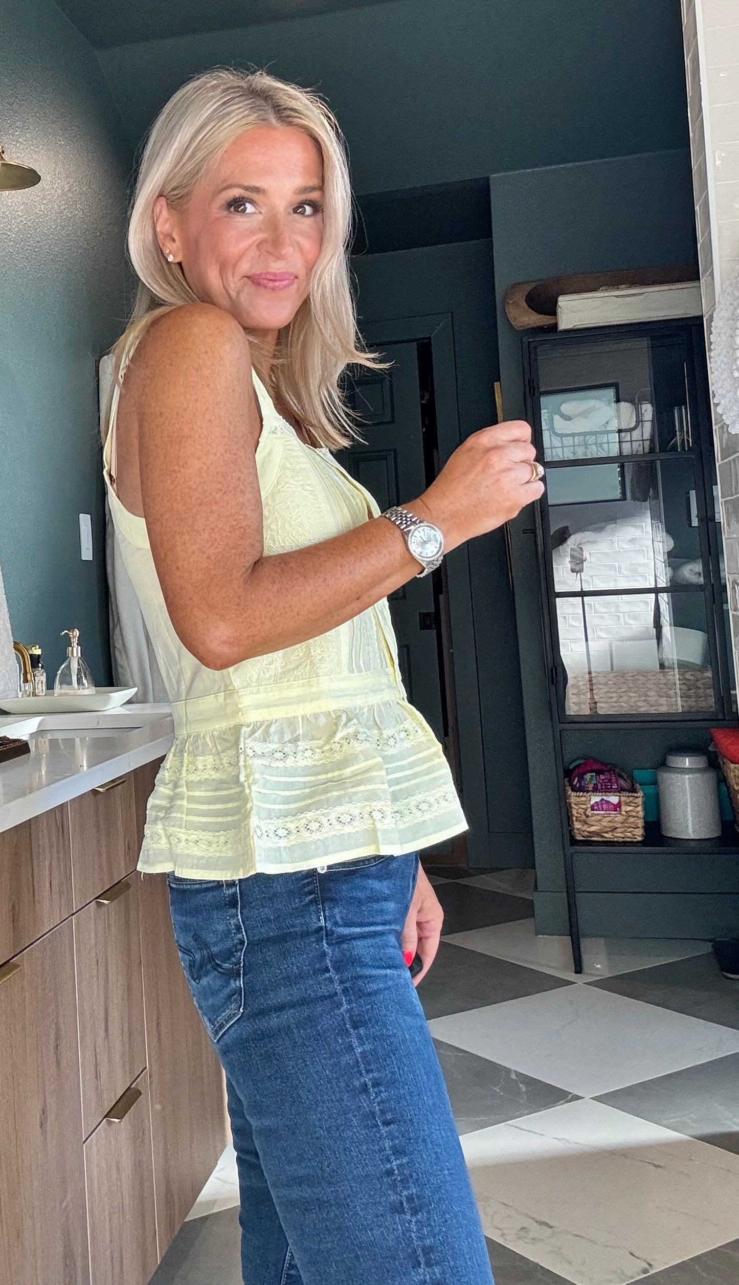 Lemon & Lace Peplum Top