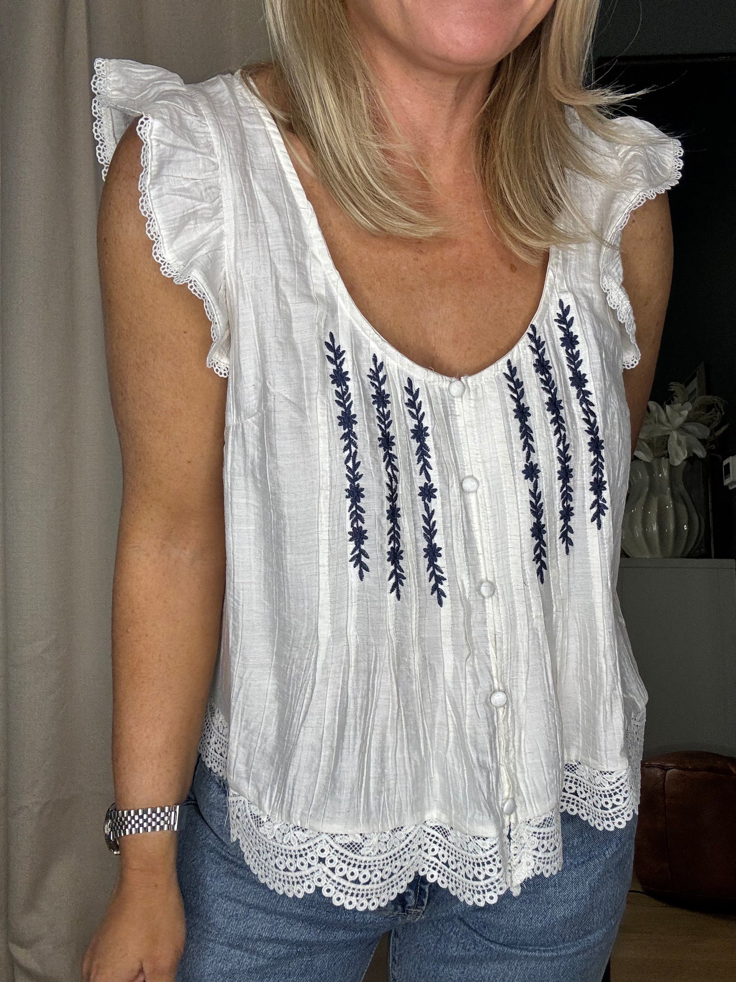 Pintuck Top-FINAL SALE