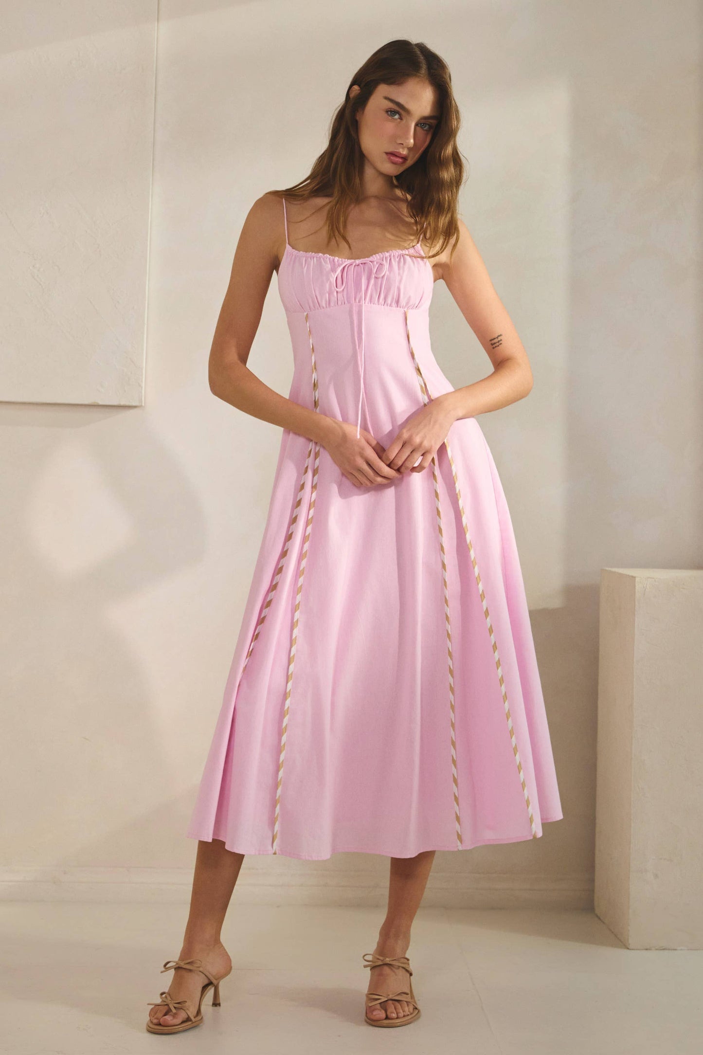 Sonia Striped Midi Dress