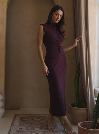 Ruched Plum Set