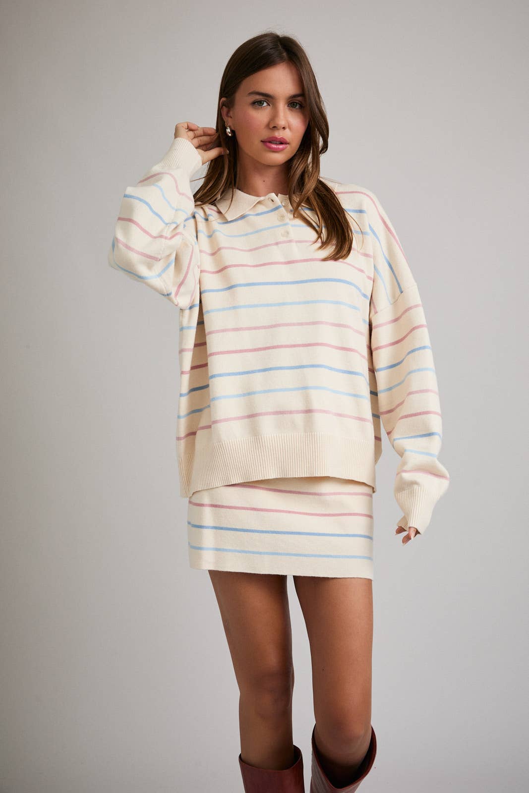 Rainbow Polo Sweater