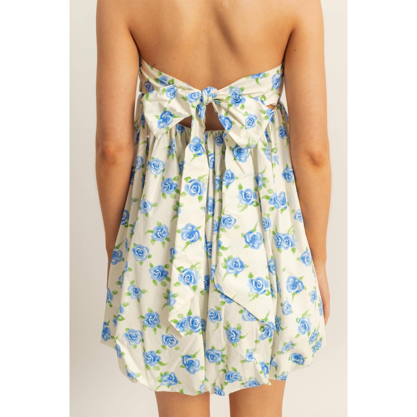 Floral Bubble Mini Dress- FINAL SALE