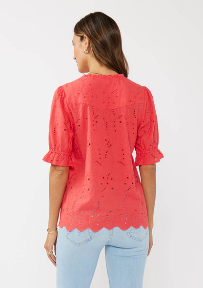 Annie Eyelet Top