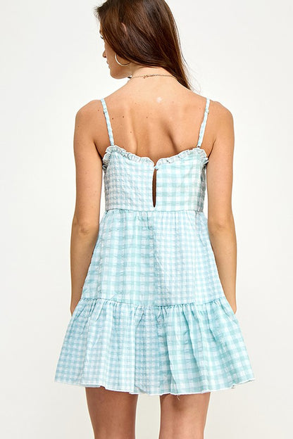 Ruffles and Gingham Dress - FINAL SALE