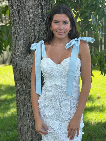 Eden Lace Midi Dress- Final Sale