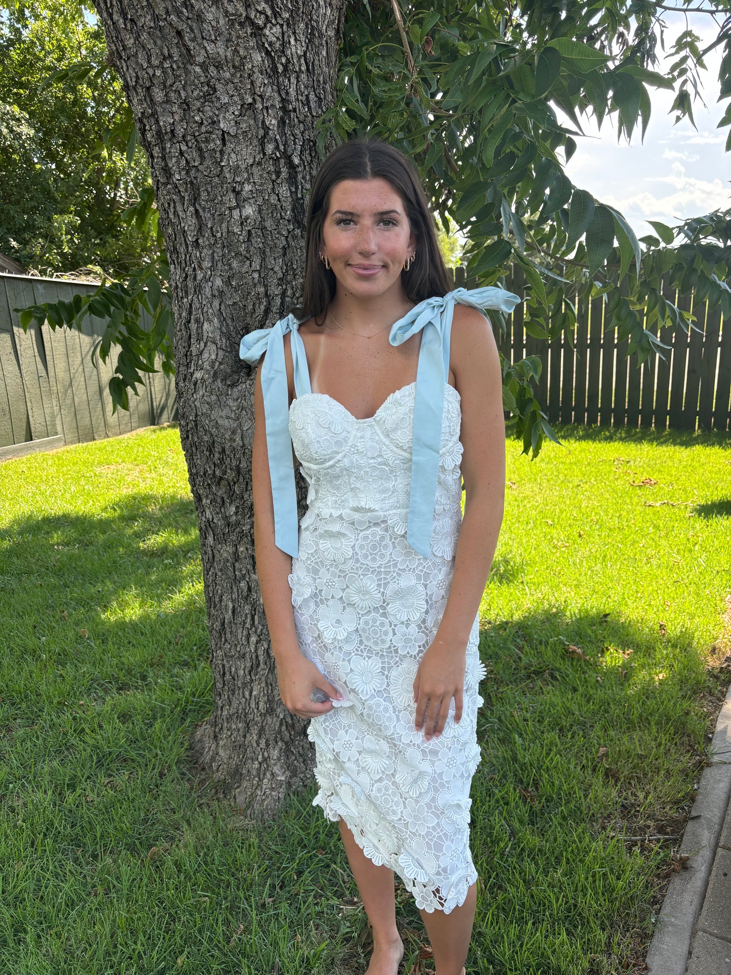Eden Lace Midi Dress- Final Sale